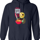 Camp Crystal Flakes Hoodie - Retro Graphic Pullover Hoodie for Men & Women - Navy