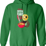 Camp Crystal Flakes Hoodie - Retro Graphic Pullover Hoodie for Men & Women - Green