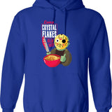Camp Crystal Flakes Hoodie - Retro Graphic Pullover Hoodie for Men & Women - Blue