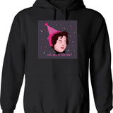 Can I Have My Cake Now Sticker Hoodie - Black