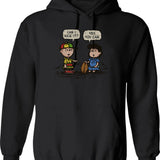 Can I Kick It Hoodie - Retro Graphic Pullover Hoodie for Men & Women - Black