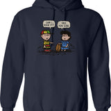 Can I Kick It Hoodie - Retro Graphic Pullover Hoodie for Men & Women - Navy