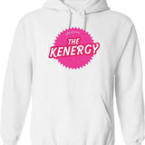 Can You Feel The Kenergy Graphic Pullover Hoodie - White