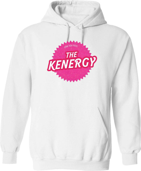 Can You Feel The Kenergy Graphic Pullover Hoodie - White