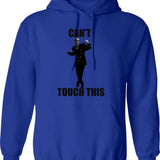 Can't Touch This Hoodie - Retro Graphic Pullover Hoodie for Men & Women - Blue