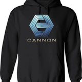 Cannon Hoodie - Retro Graphic Pullover Hoodie for Men & Women - Black