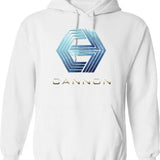 Cannon Hoodie - Retro Graphic Pullover Hoodie for Men & Women - White