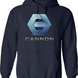 Cannon Hoodie - Retro Graphic Pullover Hoodie for Men & Women - Navy