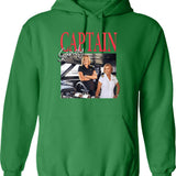 Captain Sandy Hoodie - Retro Graphic Pullover Hoodie for Men & Women - Green