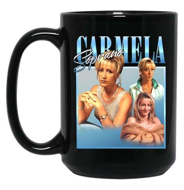 Carmela Soprano Classic Black Coffee Mug, Gift Coffee Mug - Black