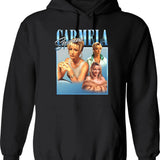 Carmela Soprano Classic Graphic Pullover Hoodie - Black