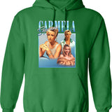 Carmela Soprano Classic Graphic Pullover Hoodie - Green