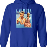 Carmela Soprano Classic Graphic Pullover Hoodie - Blue