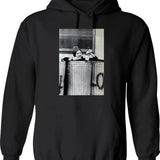 Carrie Fisher In A Trash Can Hoodie - Black
