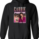 Carrie Fisher Retro Shirt Hoodie - Black