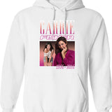 Carrie Fisher Retro Shirt Hoodie - White