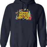 Cartoons Schoolhouse Rock 1973 Hoodie - Retro Graphic Pullover Hoodie for Men & Women - Navy