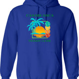 Casablanca Tennis Club Hoodie - Retro Graphic Pullover Hoodie for Men & Women - Blue