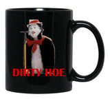 Cat In The Hat Dirty Hoe Black Coffee Mug, Gift Coffee Mug - Black