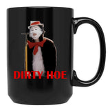Cat In The Hat Dirty Hoe Black Coffee Mug, Gift Coffee Mug