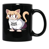Cat Neco Arc Black Coffee Mug, Gift Coffee Mug - Black