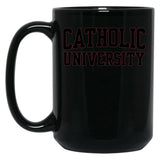 Catholic UNIVERSITY of America Black Coffee Mug, Gift Coffee Mug - Black