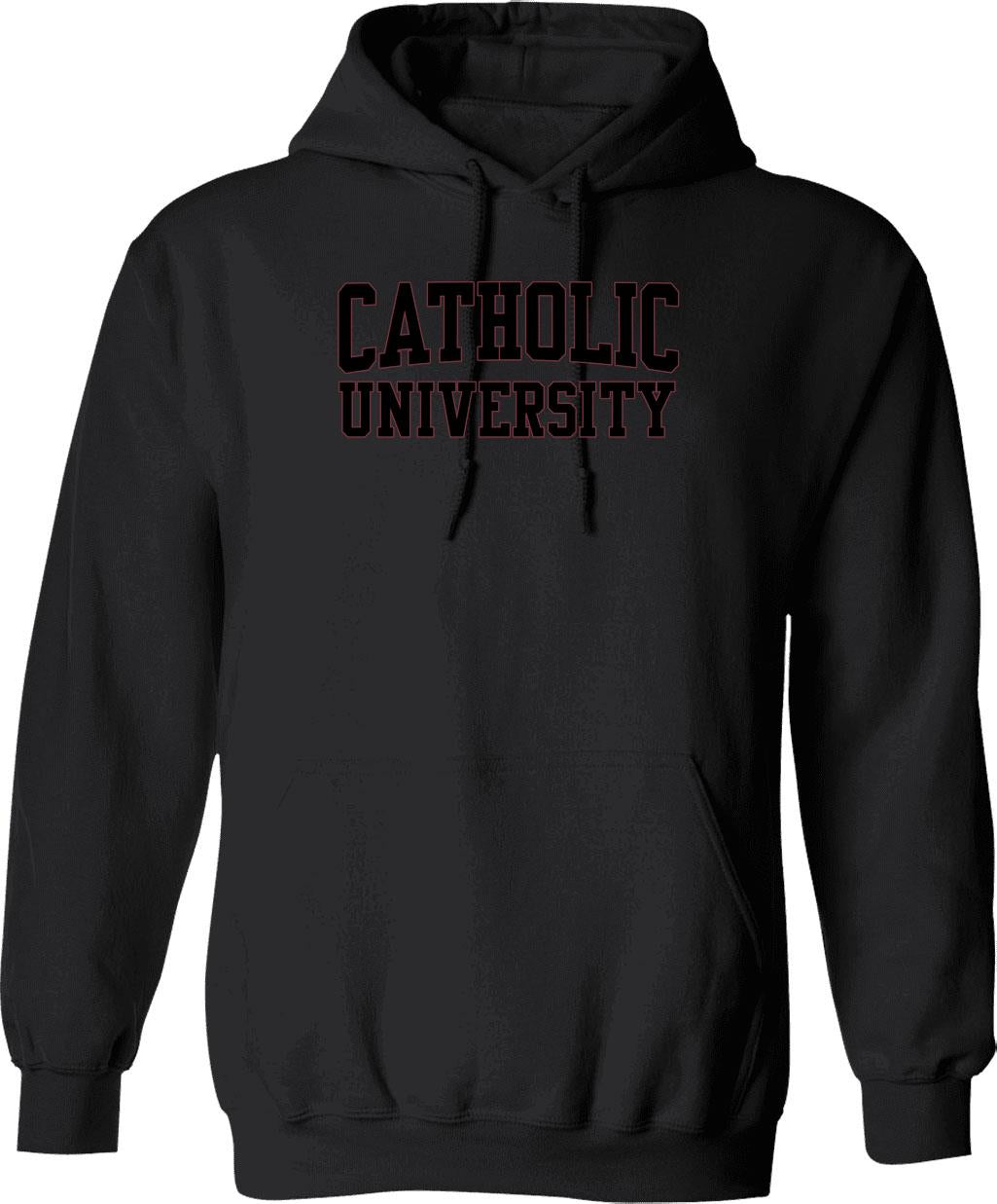 Catholic UNIVERSITY of America Graphic Pullover Hoodie - Black