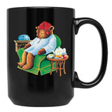 Celestial Seasoning Sleepytime Tea Bear Black Coffee Mug, Gift Coffee Mug