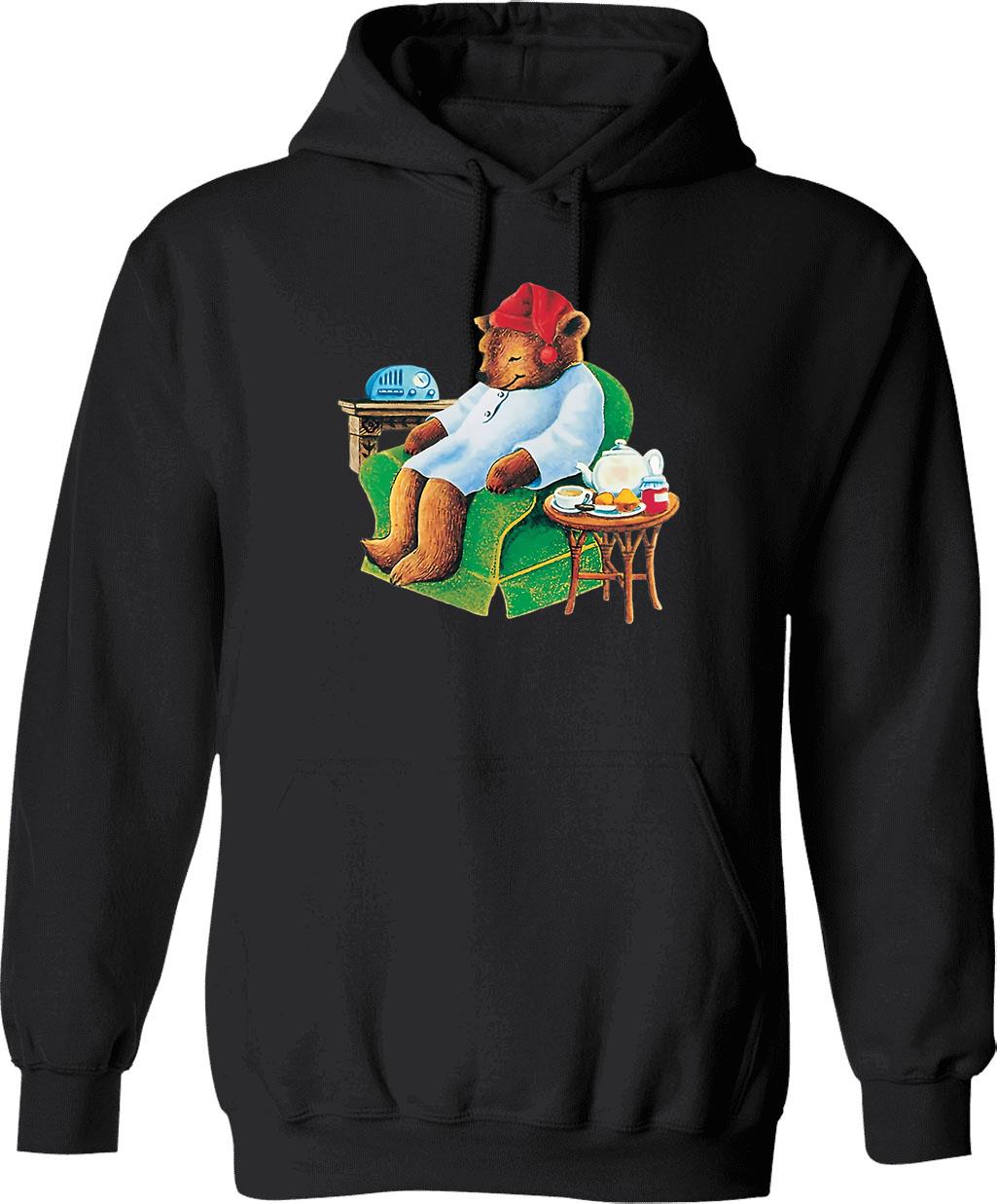 Celestial Seasoning Sleepytime Tea Bear Graphic Pullover Hoodie - Black
