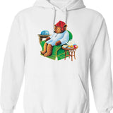 Celestial Seasoning Sleepytime Tea Bear Graphic Pullover Hoodie - White