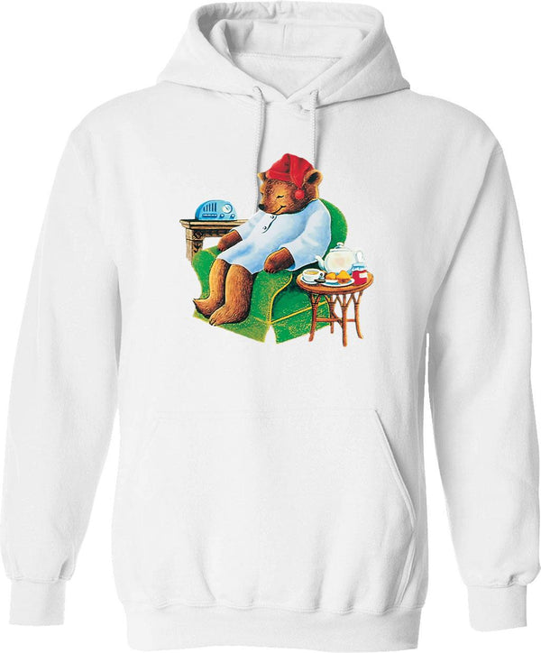 Celestial Seasoning Sleepytime Tea Bear Graphic Pullover Hoodie - White