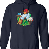 Celestial Seasoning Sleepytime Tea Bear Graphic Pullover Hoodie - Navy