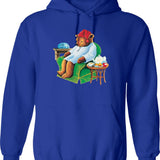Celestial Seasoning Sleepytime Tea Bear Graphic Pullover Hoodie - Blue