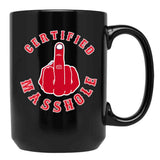 Certified Masshole Black Coffee Mug, Gift Coffee Mug