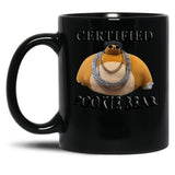 Certified Pookie Bear Black Coffee Mug, Gift Coffee Mug