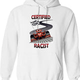 Certified Racist (2) Graphic Pullover Hoodie - White