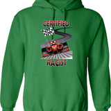 Certified Racist (2) Graphic Pullover Hoodie - Green