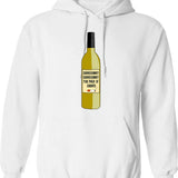 Chardonnay You Chunts Hoodie - Retro Graphic Pullover Hoodie for Men & Women - White