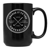 Charge It to The Underhills - Fletch Black Coffee Mug, Gift Coffee Mug