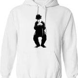 Charlot Hoodie - Retro Graphic Pullover Hoodie for Men & Women - White