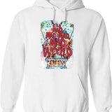 Chasing Fortune In Madcap Chaos Funny Hoodie - White