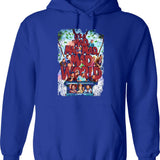 Chasing Fortune In Madcap Chaos Funny Hoodie - Blue
