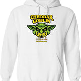 Cheddar Goblin Classic Graphic Pullover Hoodie - White