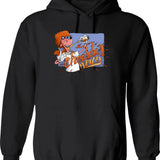 Cheddar Whizzy Hoodie - Retro Graphic Pullover Hoodie for Men & Women - Black