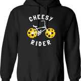 Cheesy Rider - Funny Cheesy Gift Hoodie - Black