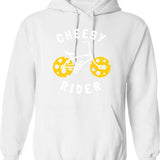 Cheesy Rider - Funny Cheesy Gift Hoodie - White