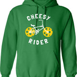 Cheesy Rider - Funny Cheesy Gift Hoodie - Green