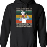 Chef Vert Der Ferk Hoodie - Retro Graphic Pullover Hoodie for Men & Women - Black