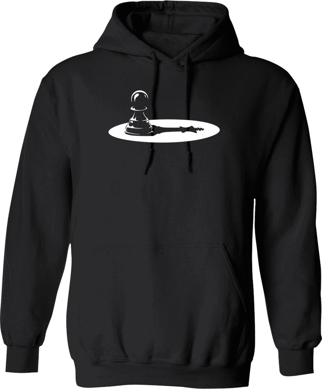Chess Pawn King Funny Art For Chess Players Grandmasters Hoodie - Black