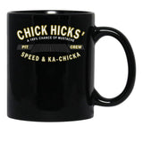Chick Hicks' Black Coffee Mug, Gift Coffee Mug - Black